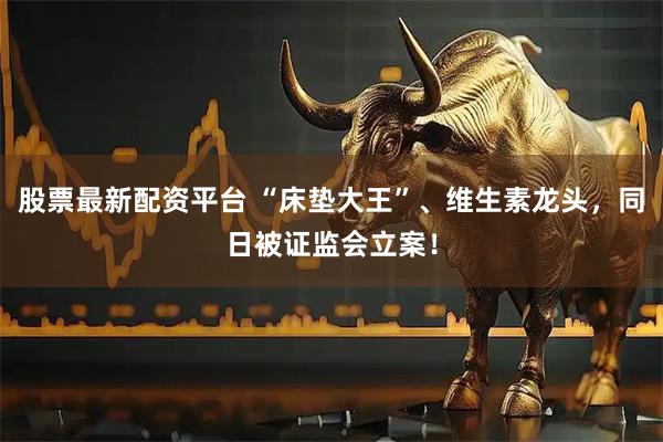 股票最新配资平台 “床垫大王”、维生素龙头，同日被证监会立案！