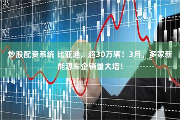 炒股配资系统 比亚迪，超30万辆！3月，多家新能源车企销量大增！